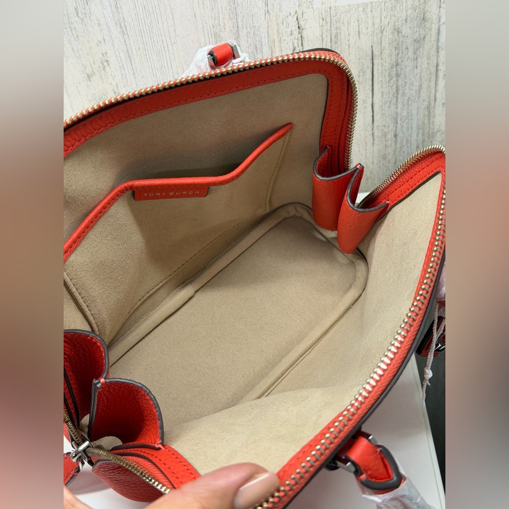 Tory Burch Mini Swing‎ Bag in Poppy Red - Picture 12 of 13